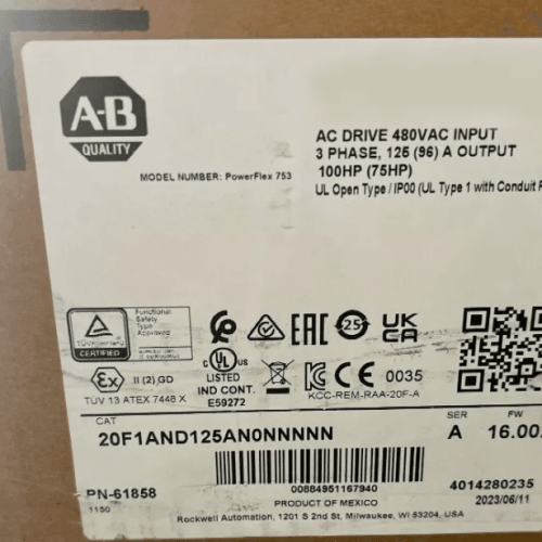 New AB 20F1AND125AN0NNNNN