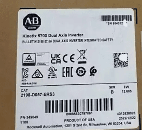 NEW 2198-D057-ERS3 Kinetix 5700 Dual Axis Inverter