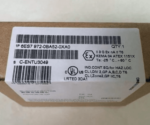 Siemens DP communication connector plug 6ES7972-0BA52-0XA0