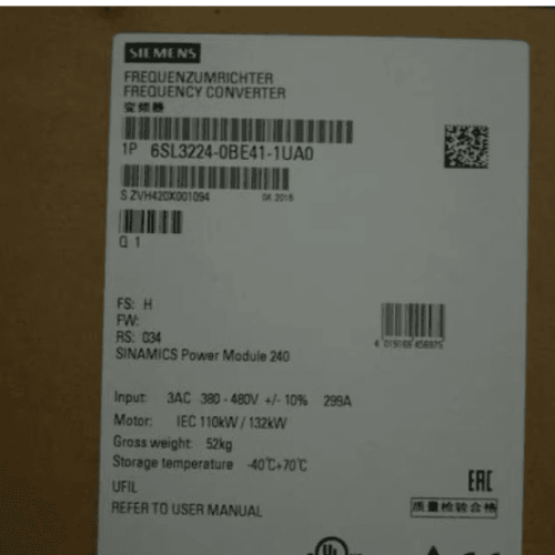 6SL3224-0BE41-1UA0 1PC New SIEMENS G120 POWER MODULE PM240 6SL3 224-0BE41-1UA0