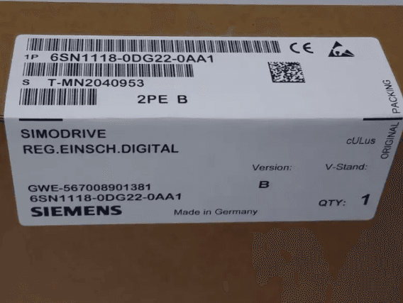 NEW IN SEALED BOX SIEMENS SIMODRIVE 6SN1118-0DG22-0AA1 NIB