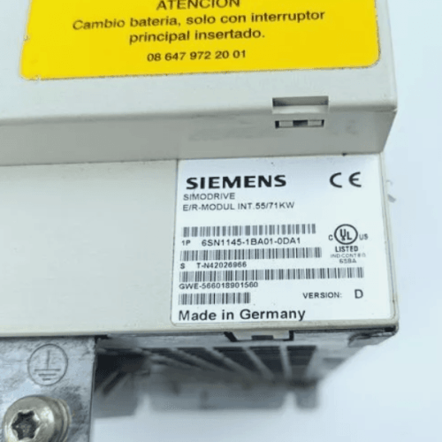 NEW SIEMENS SIMODRIVE 611 INFEED/REGEN. 55/71 KW 6SN1145-1BA01-0DA1 NIB