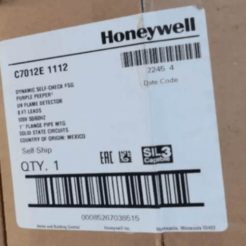Honeywell C7012E1112 UV Flame Detector via DHL&FedEx&UPS New
