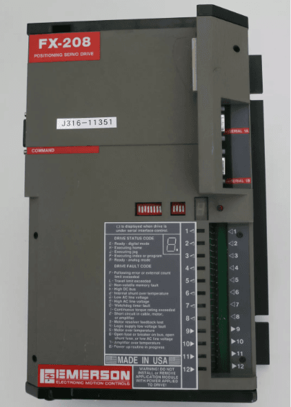 New EMERSON FX-208 FX208 POSITIONING SERVO DRIVE In Box 1Year Warranty#L+F