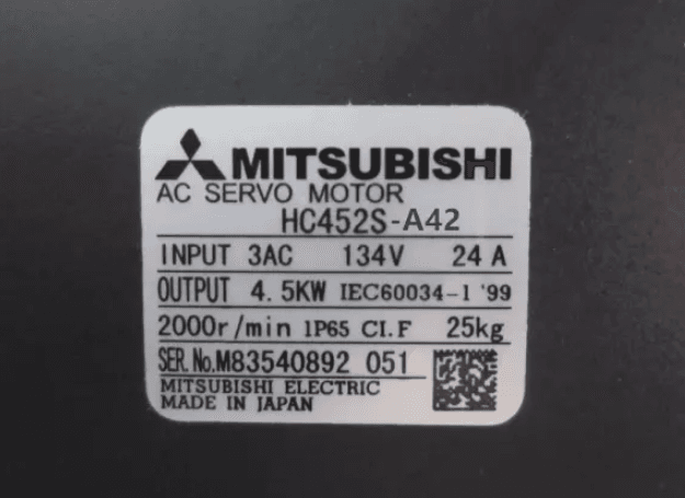 NEW IN BOX MITSUBISHI SERVO MOTOR HC452S-A42 WITH ABSOLUTE ENCODER OSA104S2