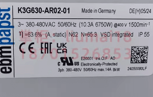 Ebm-papst K3G630-AR02-01 110CM 400V