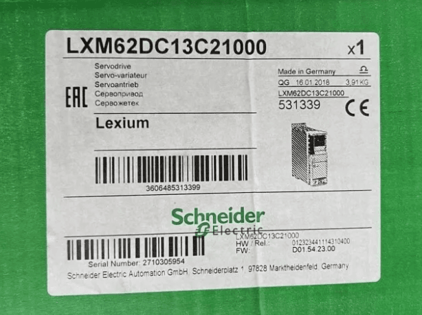 LXM62DC13C21000 brand new Schneider servo controller with box free shipping