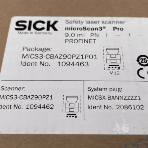 Sicherheits-Laserscanner   MICS3-CBAZ90PZ1P01