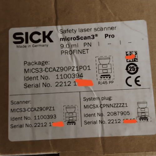 Sicherheits-Laserscanner   MICS3-CCAZ90PZ1P01