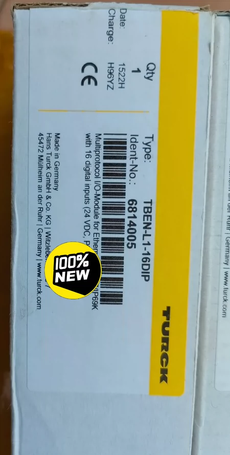 The brand new original Turck module TBEN-L1-16DIP is fake and will be fined ten times