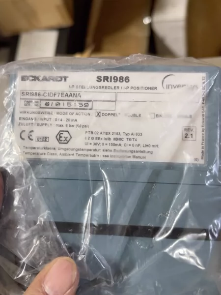 ECKARDT new valve positioner SR1986-CIDF7EA
