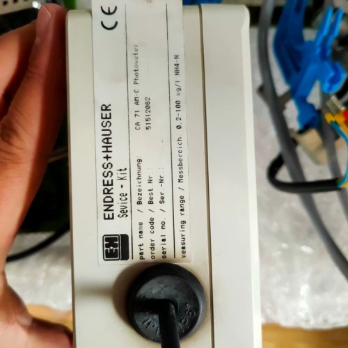 The E+H ammonia nitrogen analyzer CA71AM-C initially displayed on the operation panel as shown in the figure should