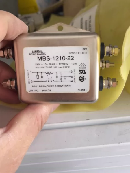 A brand new MBS-1210-22 power filter purification module with a unit price of 10