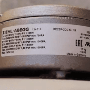 ZIEHL-ABEGG RE22P-2DD.5H.1R Centrifugal Fan