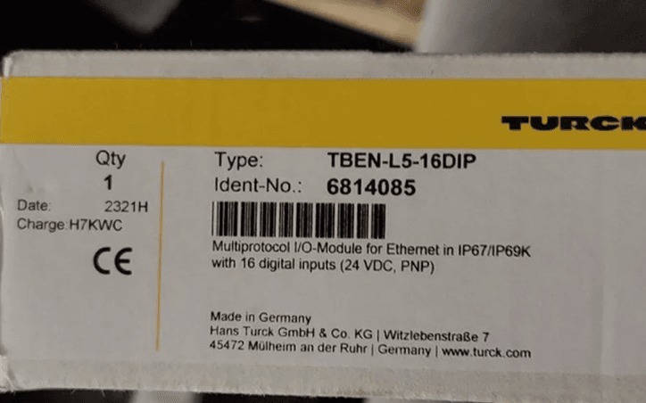 The brand new original Turck module TBEN-L5-16DIP is fake and will be fined ten times