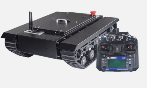 TR500S Robot Chassis Tank Rubber Track Assembled Load 50KG with Controller new