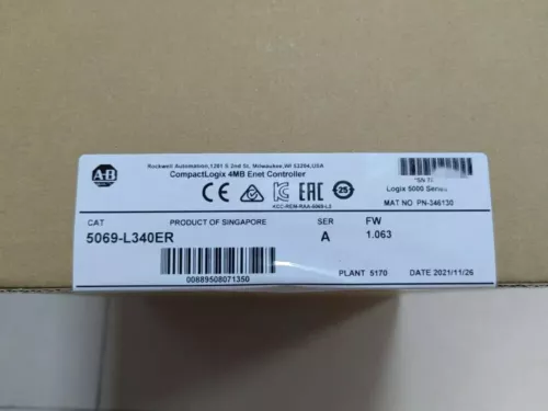 New Factory Sealed AB 5069-L340ER SER A FW 1.063 ENET Controller 5069L340ER