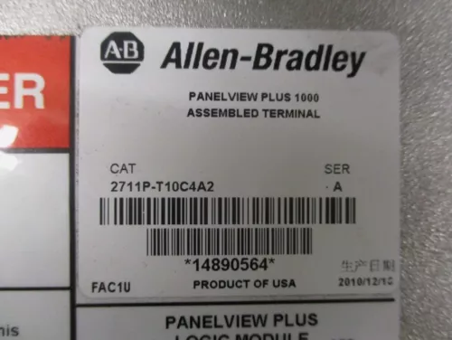 New Sealed Allen-Bradley 2711P-T10C4A2 PanelView Plus 1000 Touch/Color Terminal
