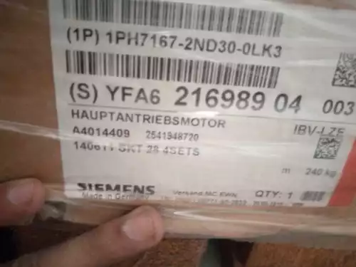 NEW SIEMENS 1PH7167-2ND30-0LK3 NIB