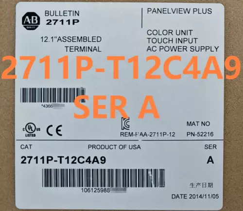 NEW Allen Bradley 2711P-T12C4A9 RDT12C PanelView Plus 1250 Touch HMI