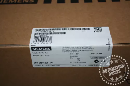 NEW IN SEALED BOX SIEMENS SIMATIC MP 277 10" TOUCH 6AV6 643-0CD01-1AX1 NIB