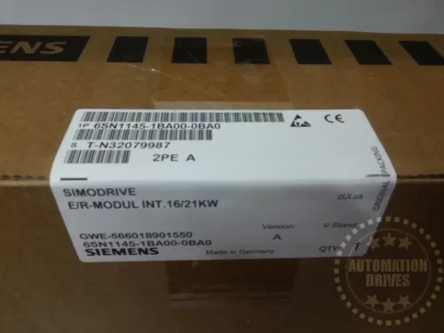 NEW SIEMENS SIMODRIVE 611 INFEED MODULE016/21 KW 6SN1145-1BA00-0BA0 NIB