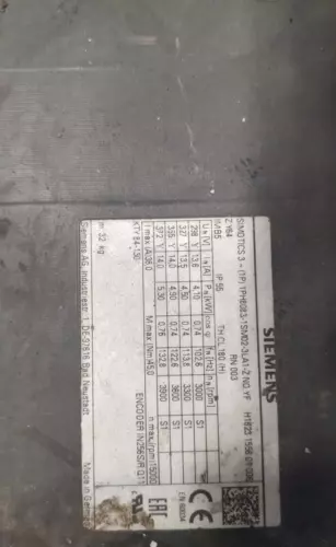 SIEMENS SIMOTICS M compact asynchronous motor 1PH8083-1SM02-3LA1-Z