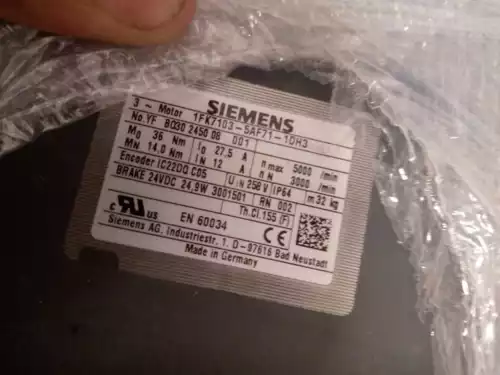 NEW SIEMENS SERVO MOTOR 1FK7103-5AF71-1DH3