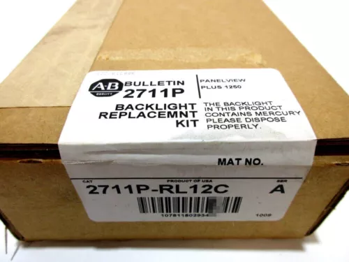 NEW 2711P-RL12C /A Allen Bradley 2711P Panelview Plus 1250 Backlight Replacement