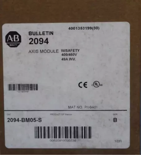 New Allen Bradley 2094-BM05-S SER B Kinetix 6000 Servo Drive NEW 2094BM05S