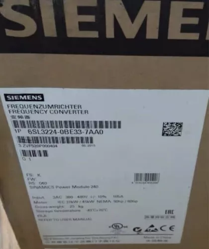 1PC Brand NEW IN BOX Siemens 6SL3224-0BE33-7AA0 Fast Ship VIA Fedex Or UPS