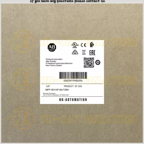 MPF-B310P-MJ72BA Servo Motor AB Brand New Fast shipping MPFB310PMJ72BA ZY