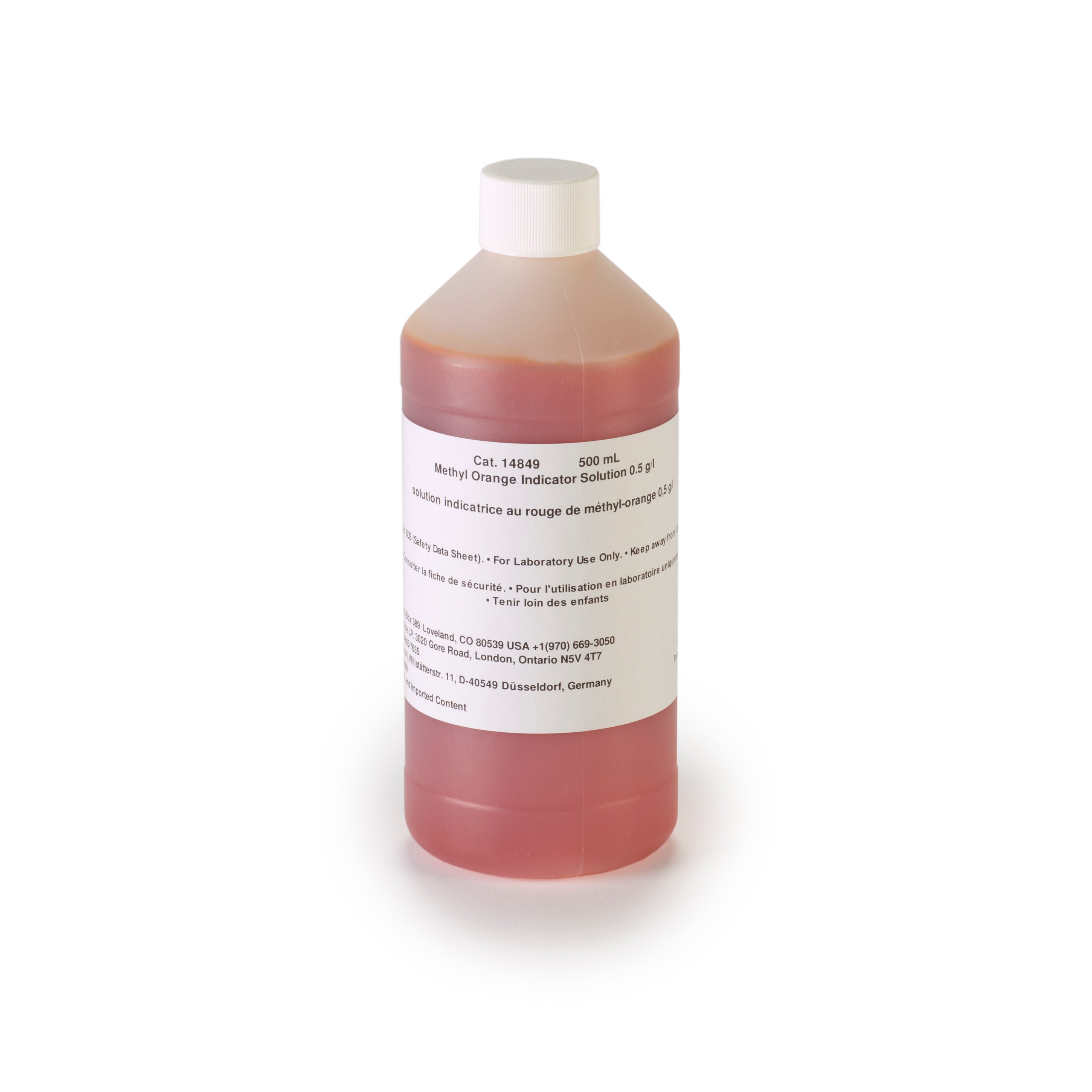 Methyl orange indicator solution, 500 mL