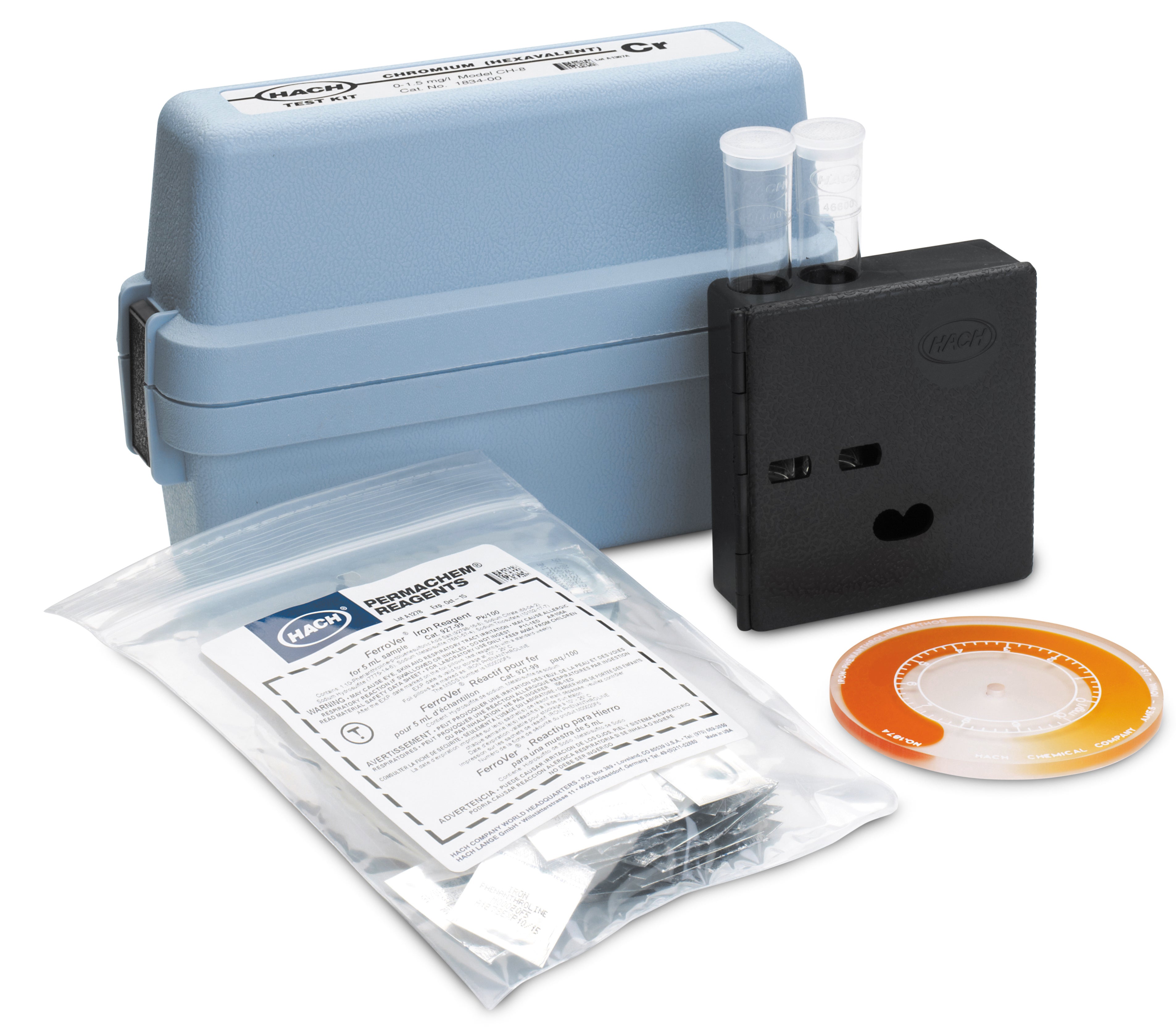 Chromium color disc test kit, model CH-8