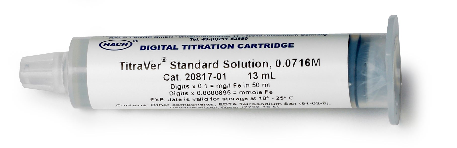 EDTA digital titrator cartridge, 0.0716 M