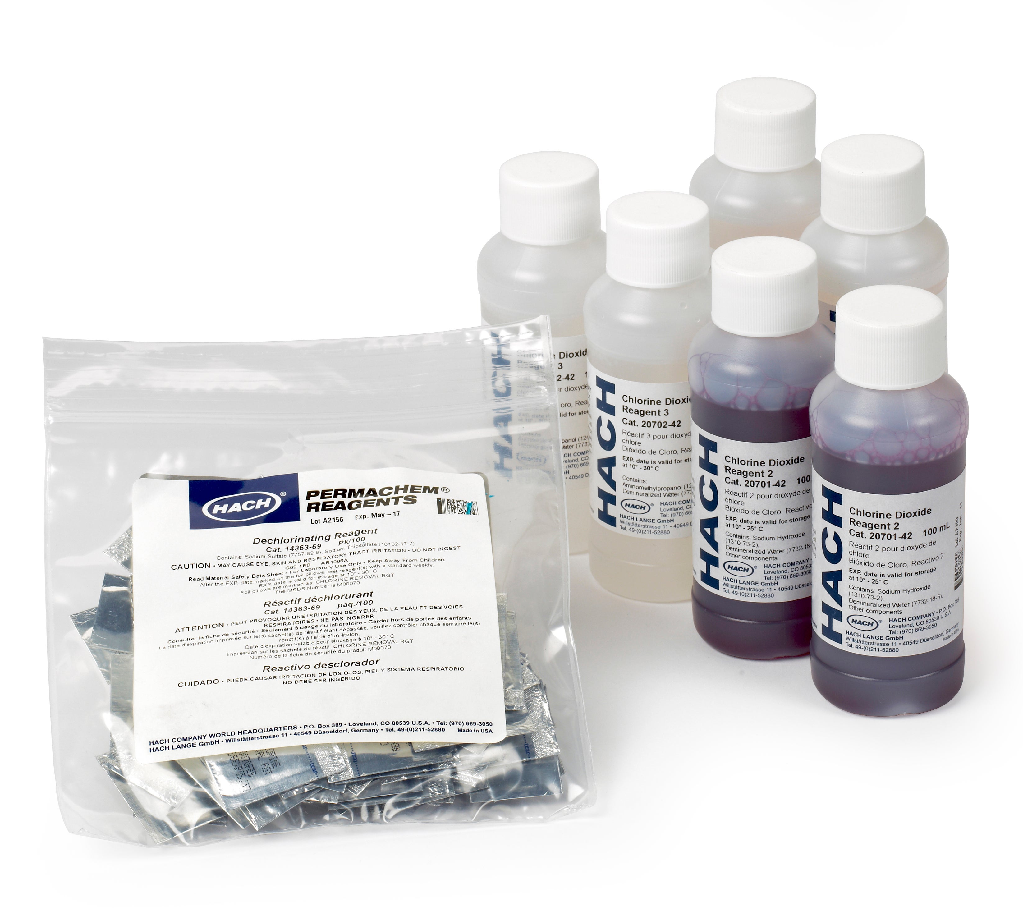 Chlorine Dioxide Reagent Set, Chlorophenol Red