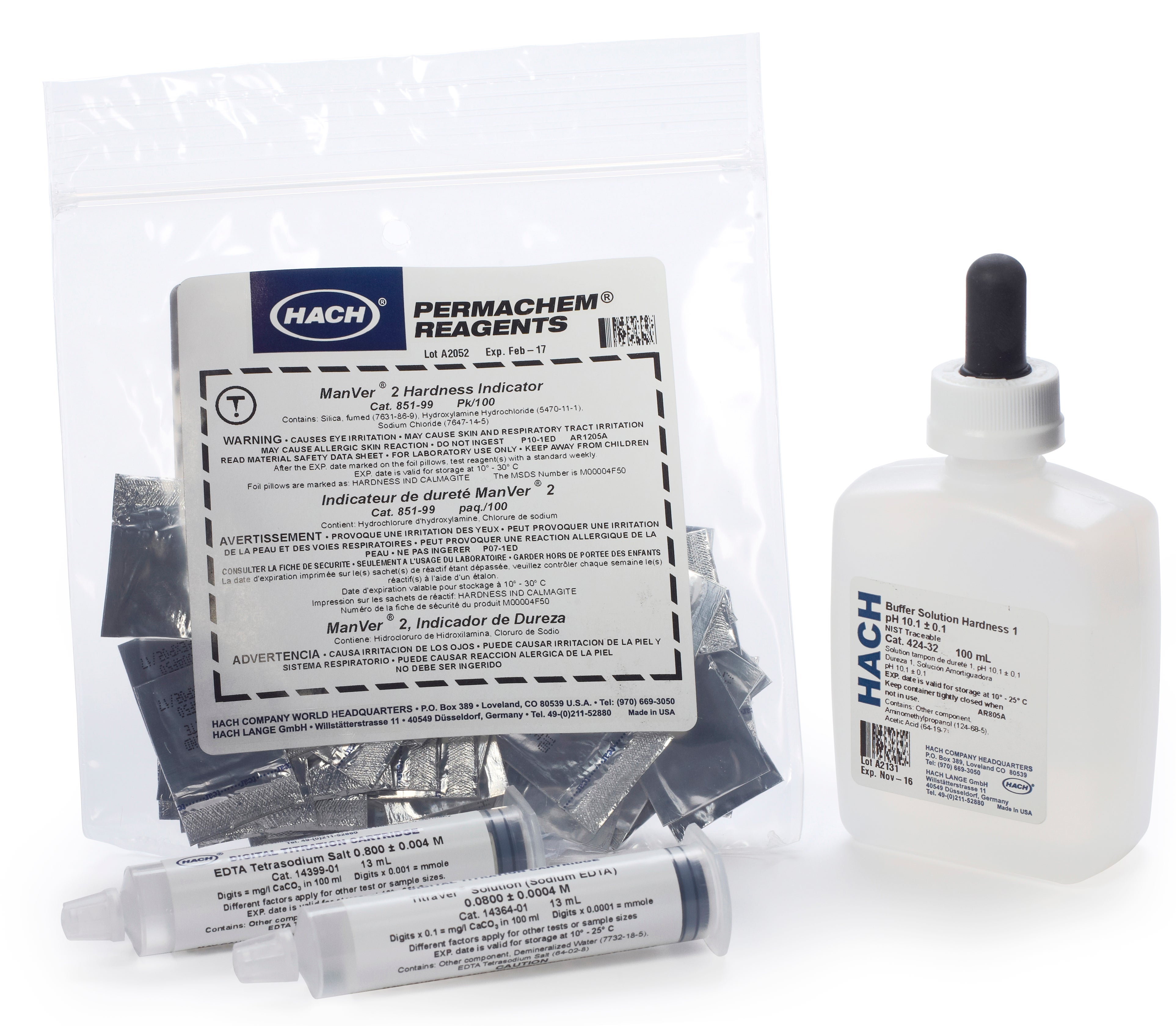 Hardness (Total) Reagent Set, Digital Titrator, Full Range