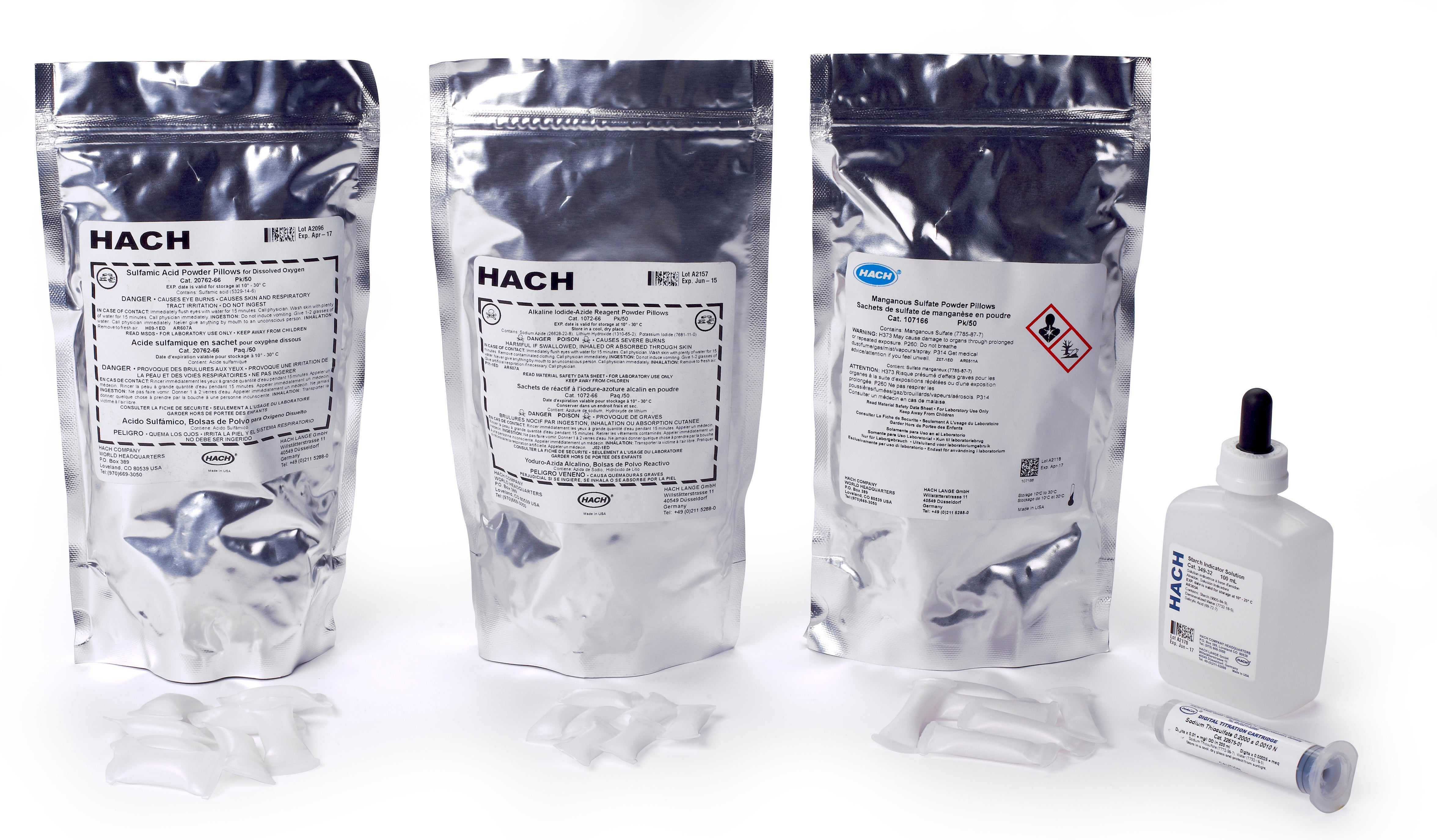 Dissolved oxygen reagent set, digital titrator, 300 mL