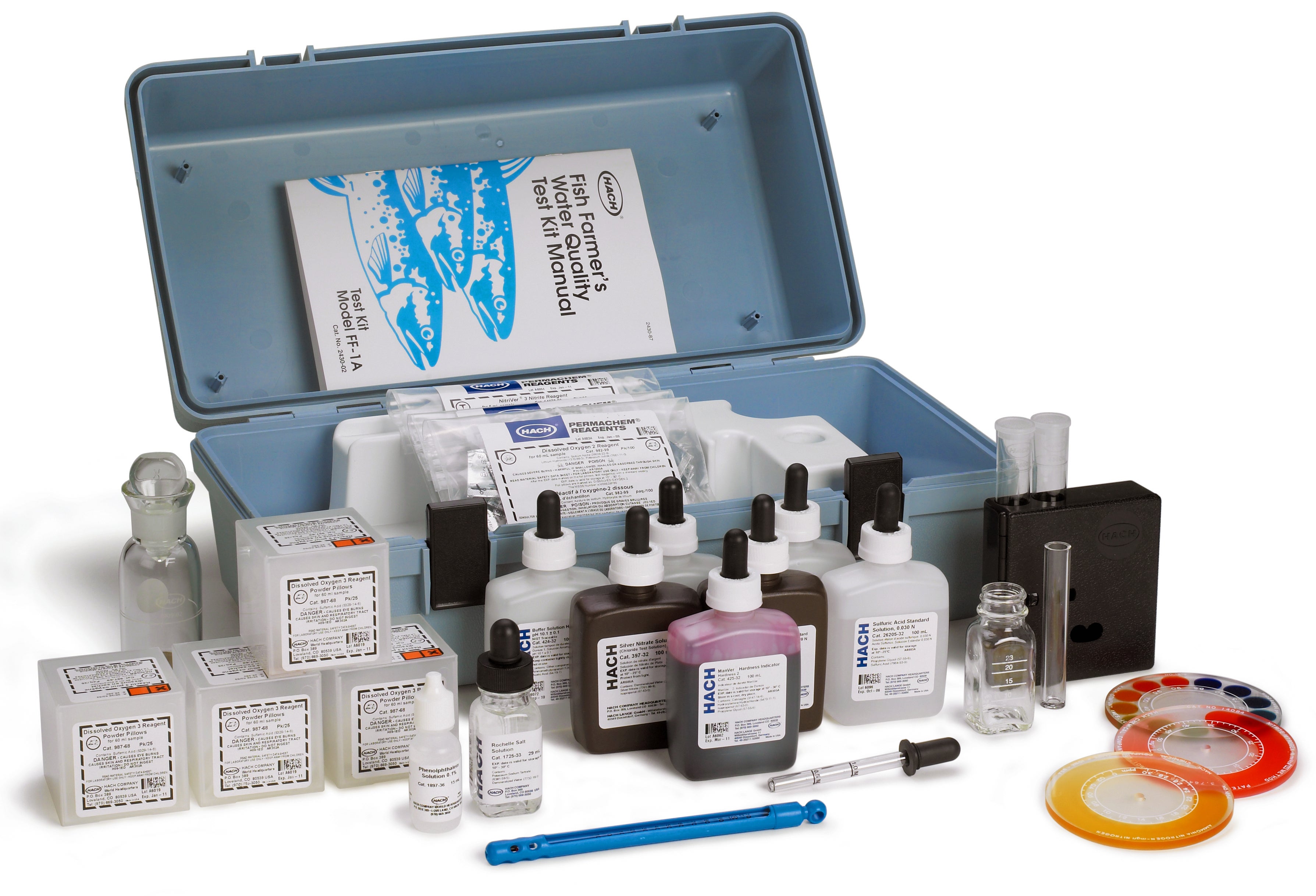 Fish Farming Test Kit Model FF-1A, Nine-Parameter Test Kit