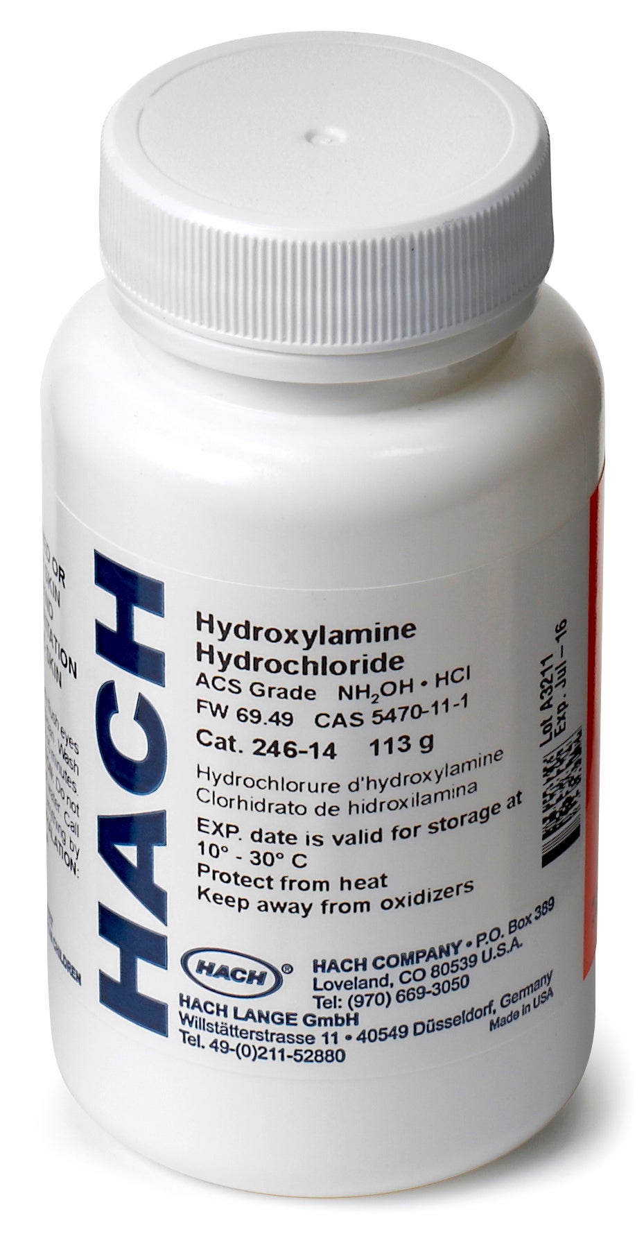 Hydroxylamine hydrochloride, 113 g