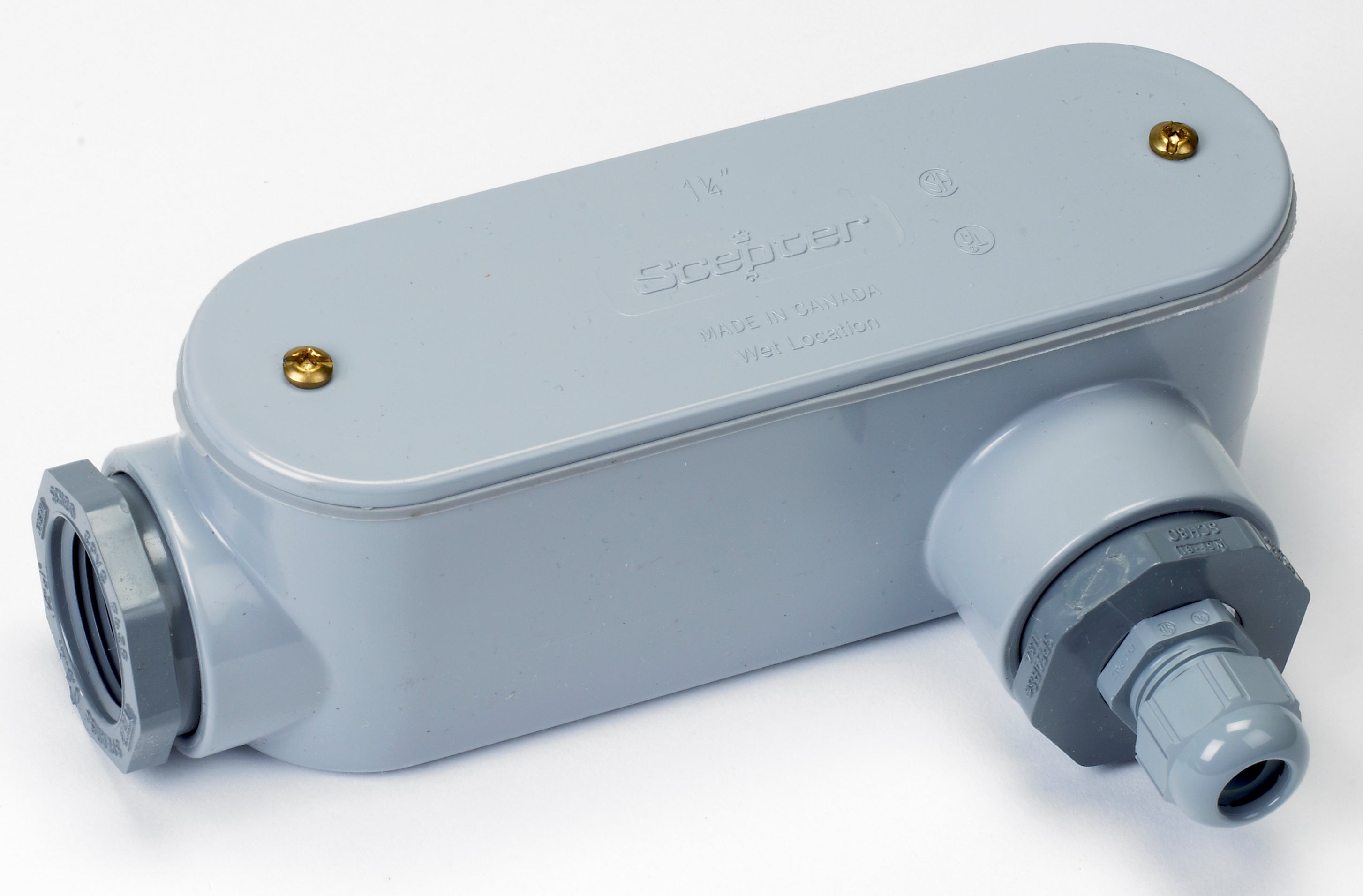 Analog Junction Box with PVC Pipe-mount (for 1-inch diameter pipe)