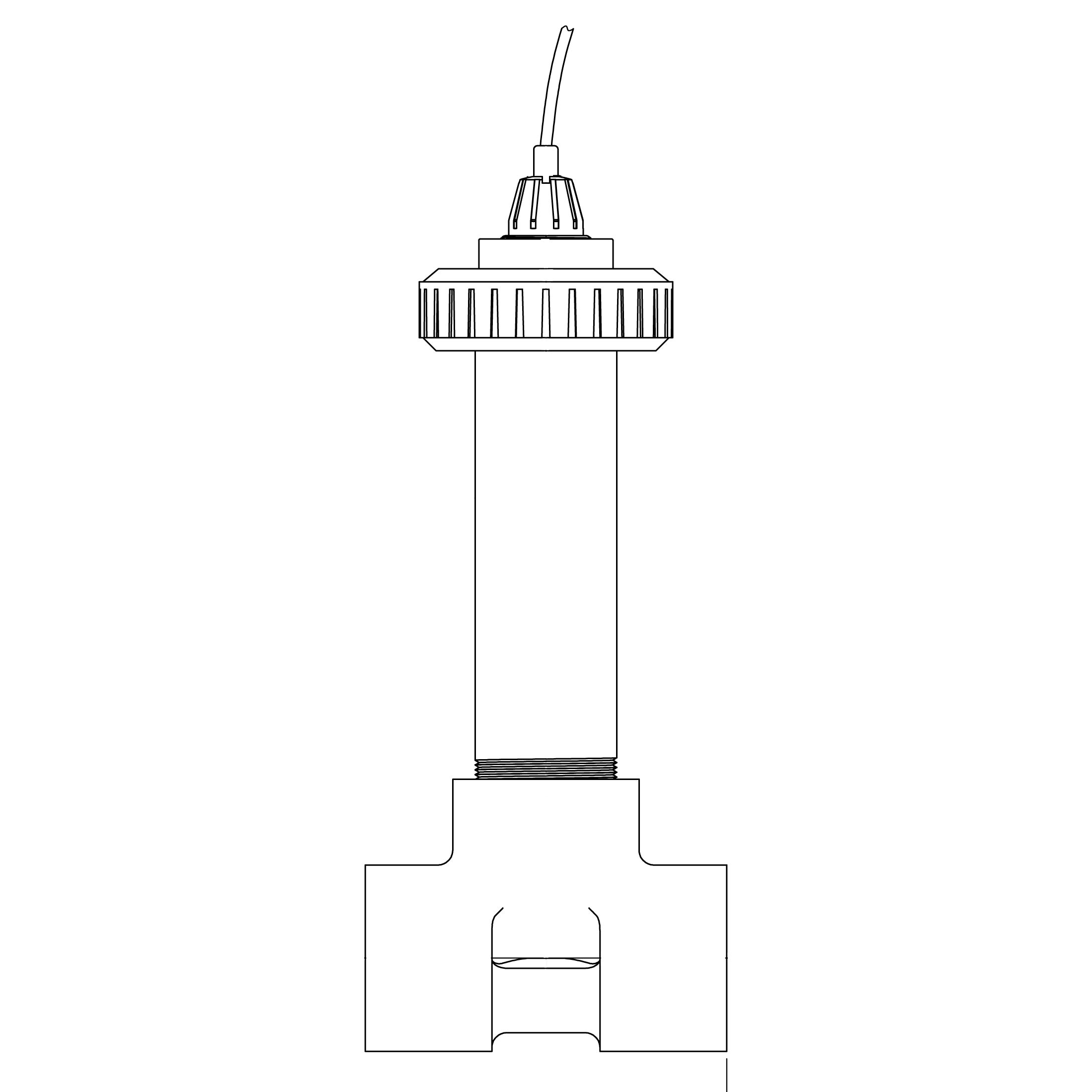 CPVC Union Mount for Hach pHD Sensor