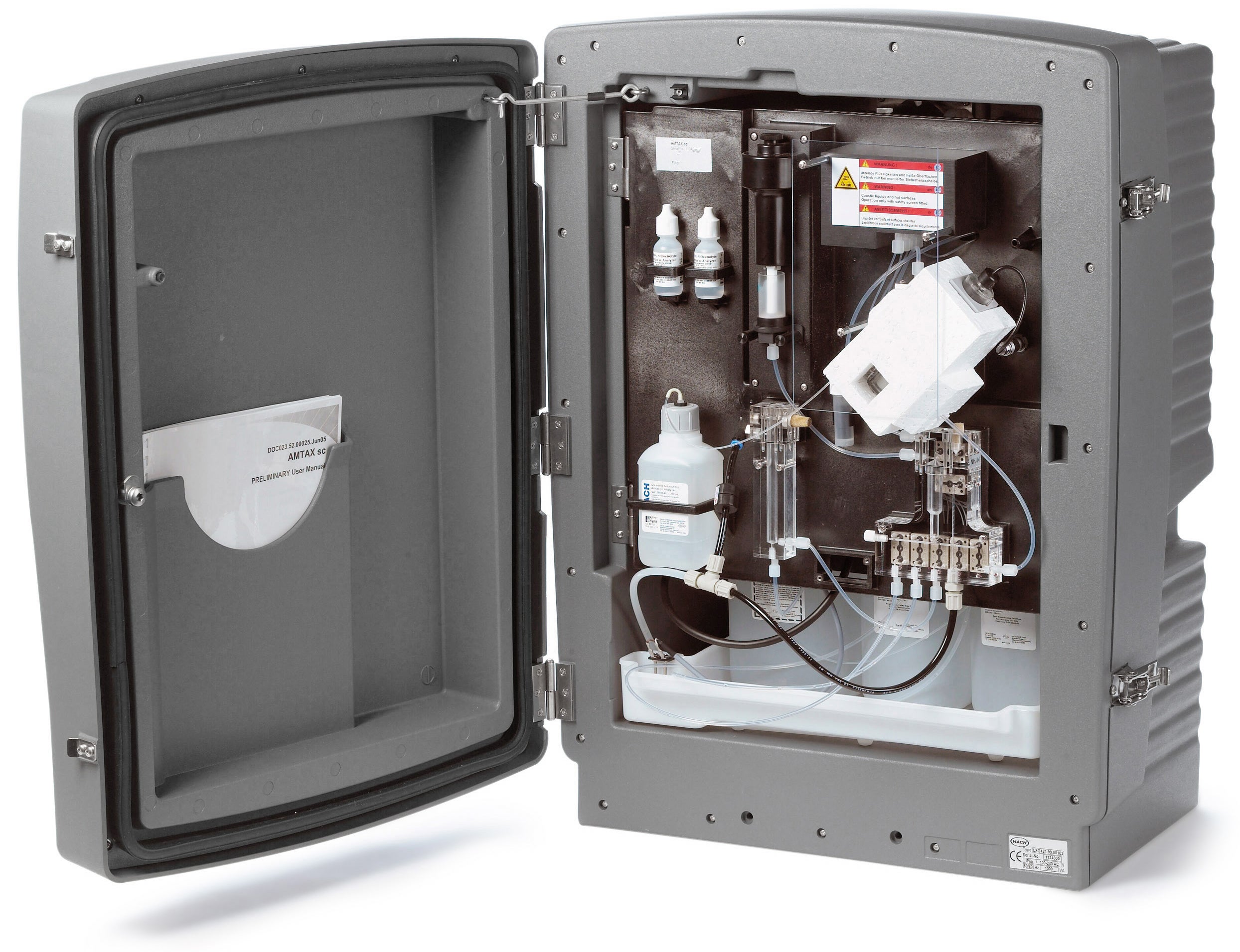 Amtax sc Ammonia Analyzer, Outdoor, 0.05-20.0mg/L NH₄-N, One Channel Continuous Sample, 115-230 VAC