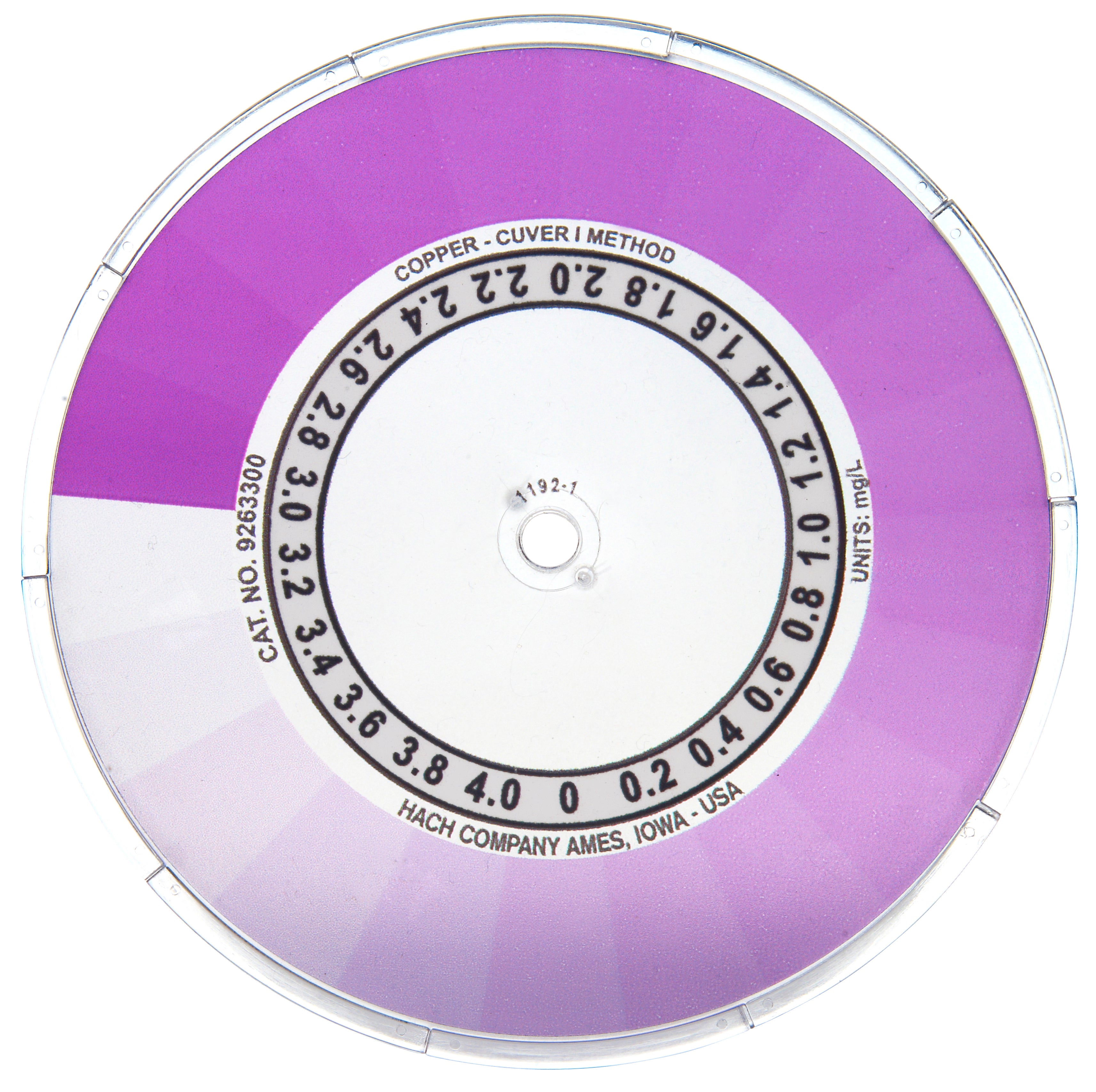 Copper Color Disc, 0-4 mg/L