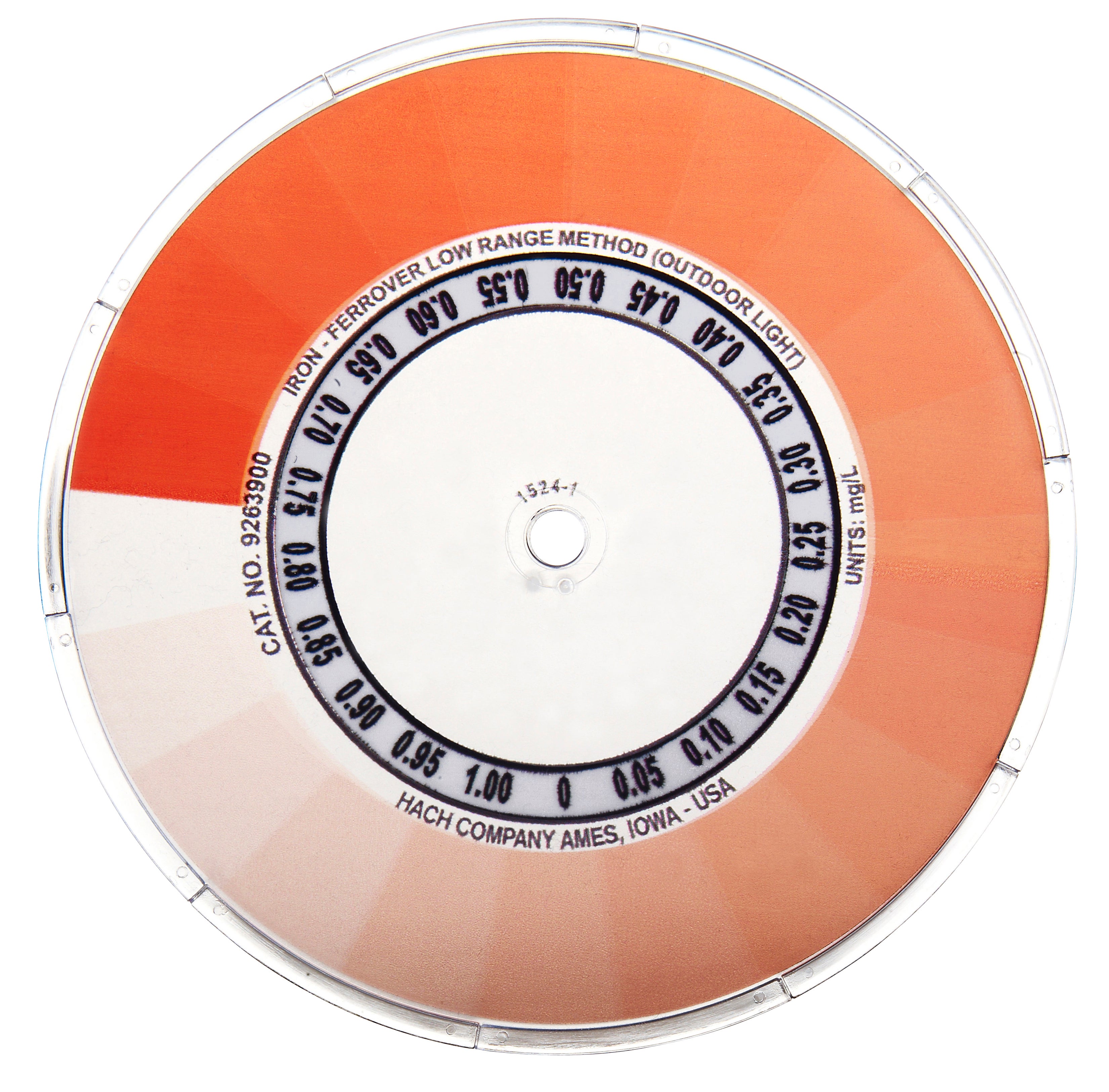 Iron FerroVer® Color Disc, Low Range, Outdoor Light, 0-1 mg/L