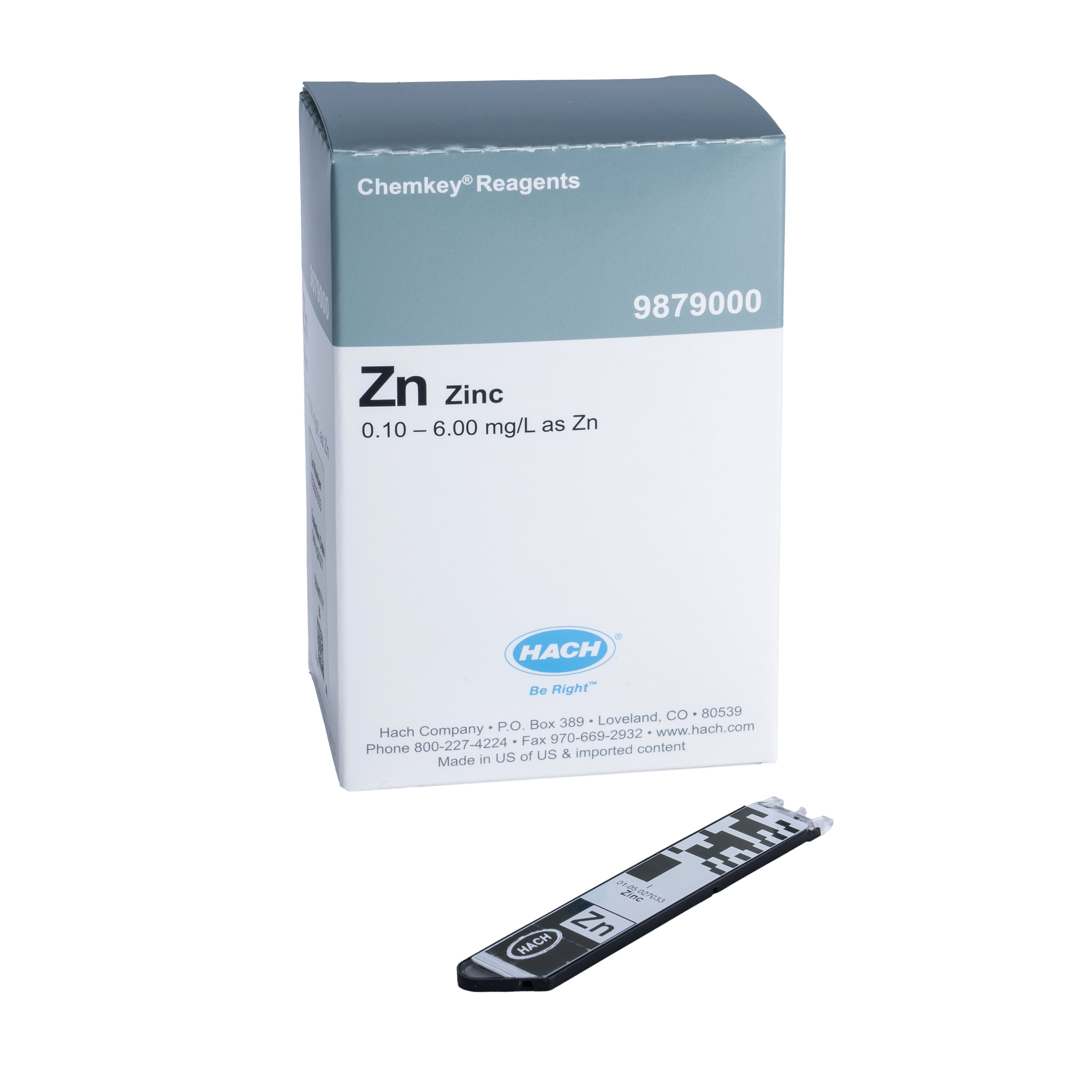Zinc Chemkey® Reagents (box of 25)