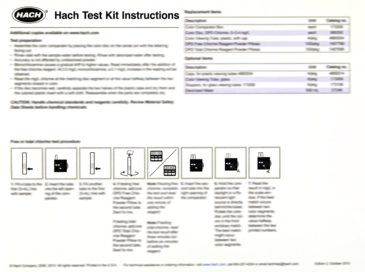 CY-3 Test Kit Instructions