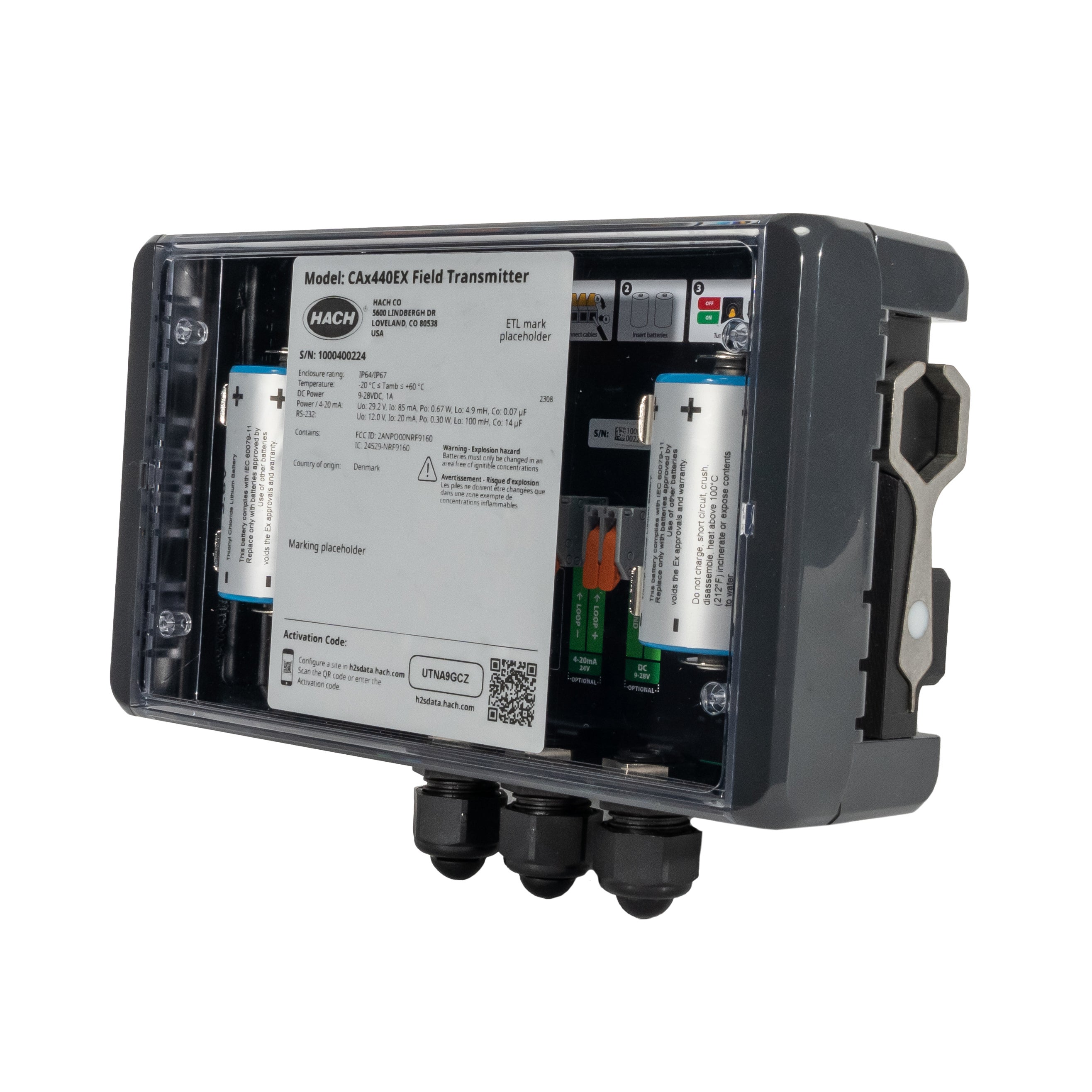 CAx440EX Field Transmitter H₂S EX, Wireless 4G (US & CA)