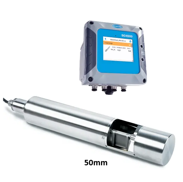 UVAS plus sc Sensor, 50 mm path length, with SC4500 Controller, 2 Channels