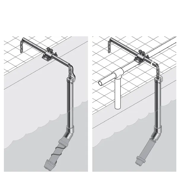 Chain mounting for ANISE sc, AISE sc & NISE sc, PVC